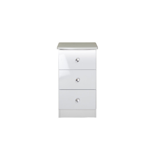Lotus 3 Drawer Bedside