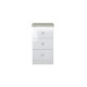 Lotus 3 Drawer Bedside