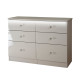 Lotus 6 Drawer Midi Chest