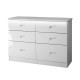 Lotus 6 Drawer Midi Chest