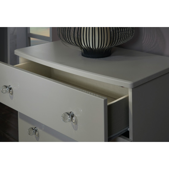 Lotus 3 Drawer Bedside