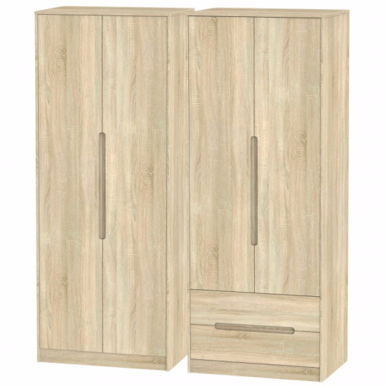 Munich Tall 4 Door 2 Drawer Wardrobe