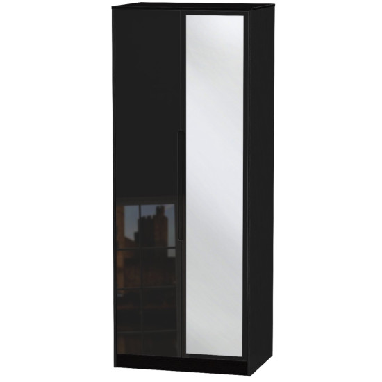 Munich Tall 2 Door Mirror Wardrobe
