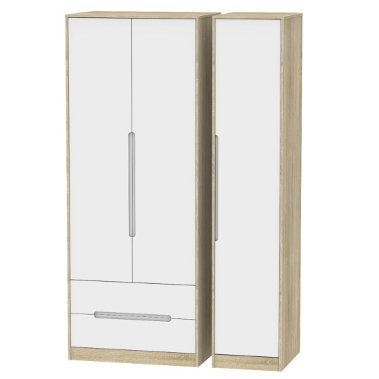 Munich Tall 3 Door 2 Drawer Wardrobe