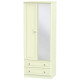 Snowdon Tall 2 Drawer Mirrored Wardrobe