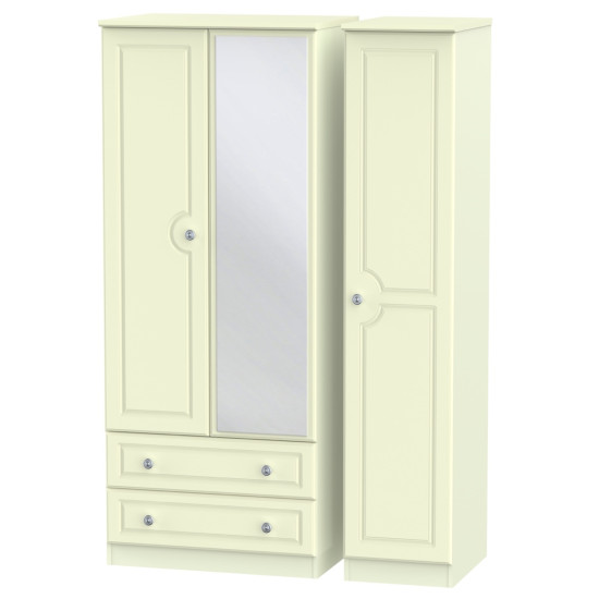 Snowdon 3 Door 2 Drawer Mirrored Wardrobe