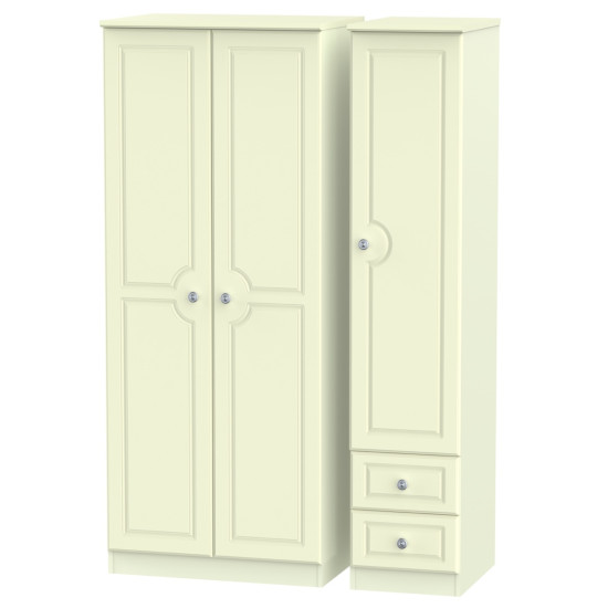 Snowdon 3 Door 2 Small Drawer Wardrobe