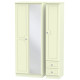 Snowdon Tall 3 Door Mirrored with Drawers Wardrobe