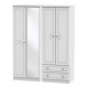 Snowdon 4 Door 2 Drawer Mirrored Wardrobe
