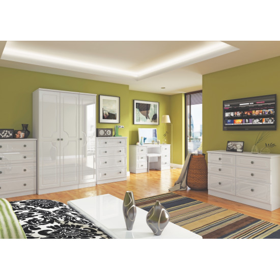 Snowdon 4 Door 2 Drawer Mirrored Wardrobe