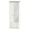 Palermo Tall 2 Drawer Mirror Wardrobe