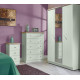 Palermo Tall 3 Door 2 Small Drawers Wardrobe 