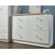Palermo Tall 3 Door 2 Small Drawers Wardrobe 