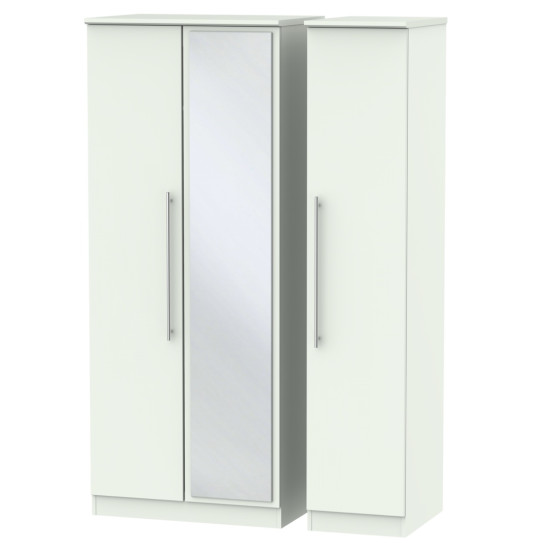 Harlech 3 Door Mirrored Wardrobe