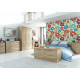 Harlech Tall 2 Drawer Mirrored Wardrobe
