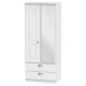 Verona 2 Drawer Mirrored Wardrobe