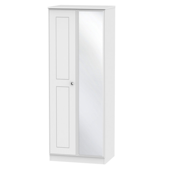 Verona Tall 4 Door 2 Drawer Mirrored Wardrobe