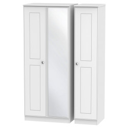 Verona 3 Door Mirrored Wardrobe