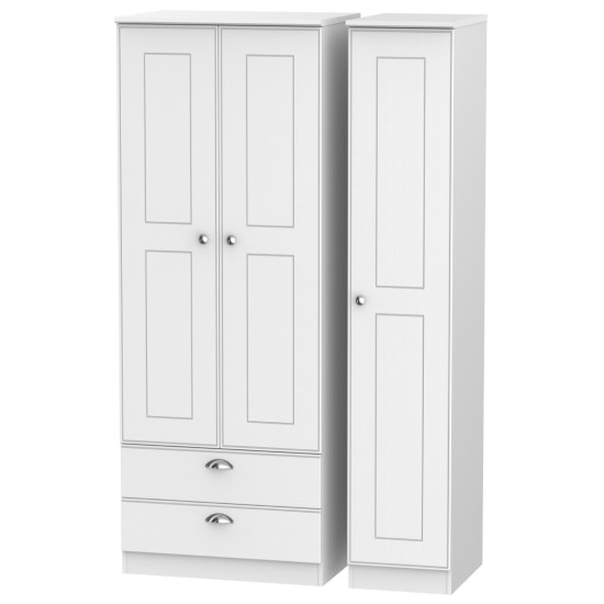 Verona Tall 3 Door 2 Drawer Wardrobe