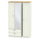 Verona Tall 3 Door 2 Drawer Mirrored Wardrobe