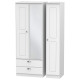 Verona Tall 3 Door 2 Drawer Mirrored Wardrobe