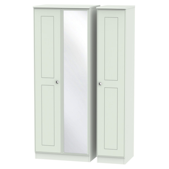 Verona Tall 3 Door Mirrored Wardrobe