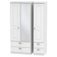 Verona 3 Door 4 Drawer Mirror Wardrobe