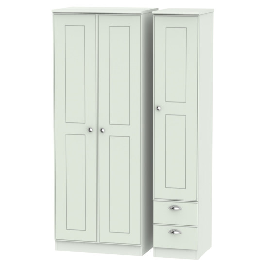 Verona Tall 3 Door 2 Small Drawers Wardrobe