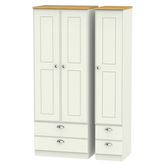 Verona Tall 3 Door 4 Drawer Wardrobe
