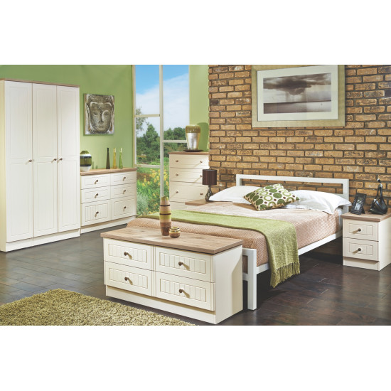Venice Standard 3 Door 2 Drawer Mirrored Wardrobe