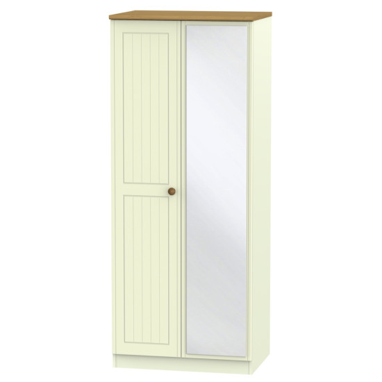 Cottage 4 Door 2 Drawer Mirrored Wardrobe
