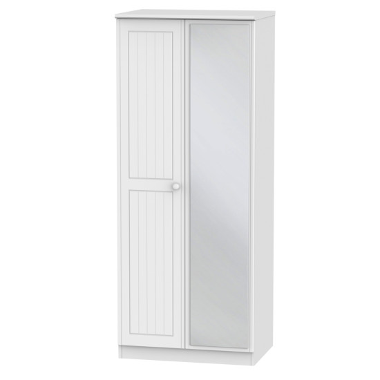 Cottage 4 Door 2 Drawer Mirrored Wardrobe