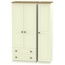 Cottage 3 Door 2 Drawer Wardrobe
