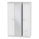 Cottage 3 Door 2 Small Drawers Mirrored Wardrobe
