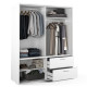 Texas White 180cm Sliding Wardrobe
