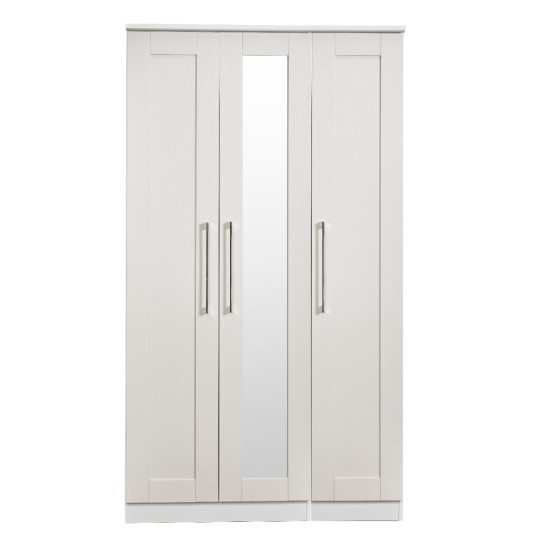 Duke Tall 3 Door Mirrored Wardrobe