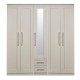 Duke 5 Door 2 Drawer Mirrored Wardrobe