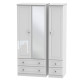 Aberdeen 3 Door 4 Drawer Mirrored Wardrobe