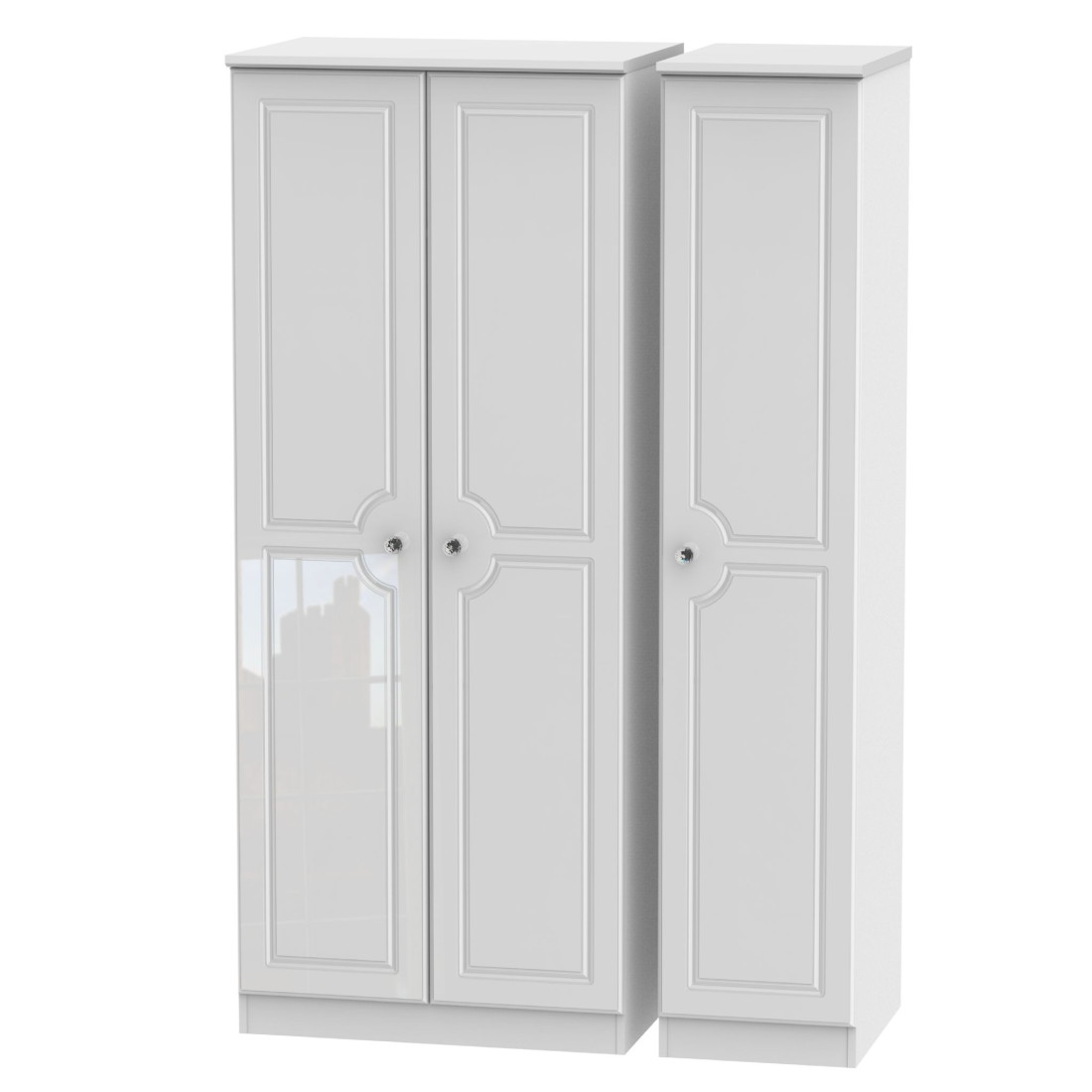 Balmoral 3 Door Wardrobe Furniture Ready Assembled