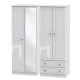 Aberdeen 4 Door 2 Drawer Mirrored Wardrobe