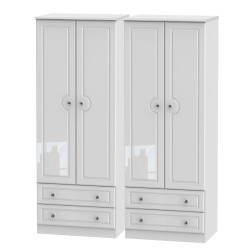Aberdeen 4 Door 4 Drawer Wardrobe