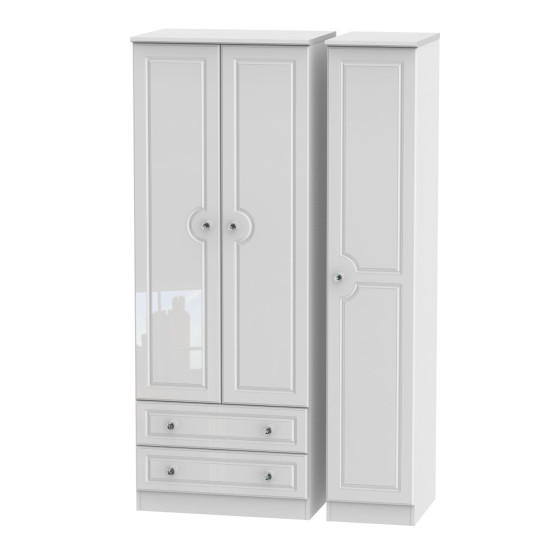 Aberdeen Tall 3 Door 2 Drawer Wardrobe