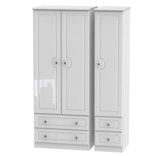 Aberdeen Tall 3 Door 4 Drawer Wardrobe