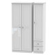 Aberdeen Tall 3 Door 2 Small Drawers Wardrobe