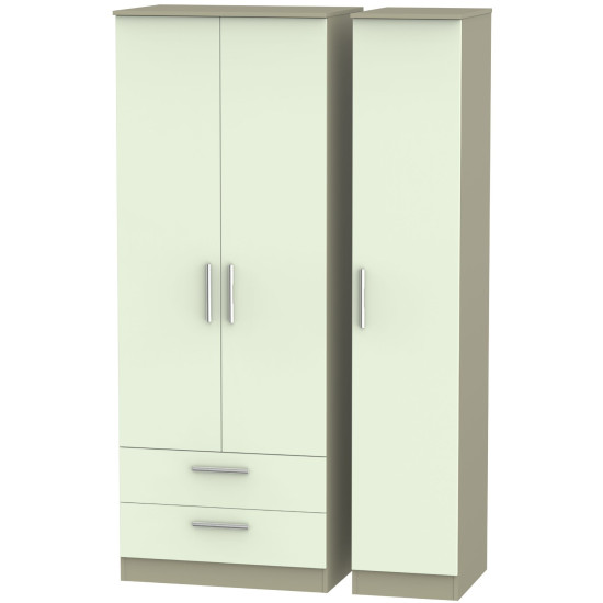 Coventry Tall 3 Door 2 Drawer Wardrobe