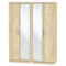 Coventry Tall 4 Door Mirrored Wardrobe