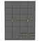 Cubix 4 Door 2 Drawer Wardrobe