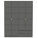 Cubix 4 Door 2 Drawer Wardrobe