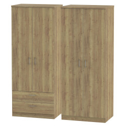 Falmouth 4 Door 2 Drawer Wardrobe