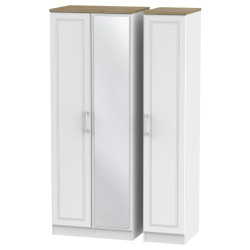 Dover Tall 3 Door Mirrored Wardrobe